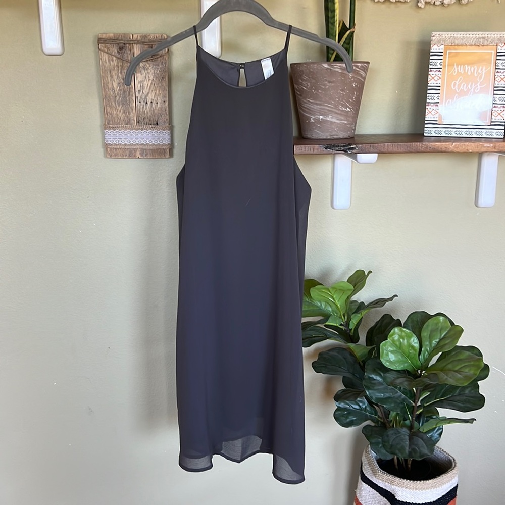Gray Flowy Dress